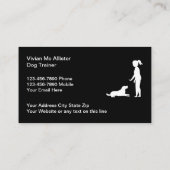 犬のトレーニングと敏捷性の名刺 名刺 (裏面)