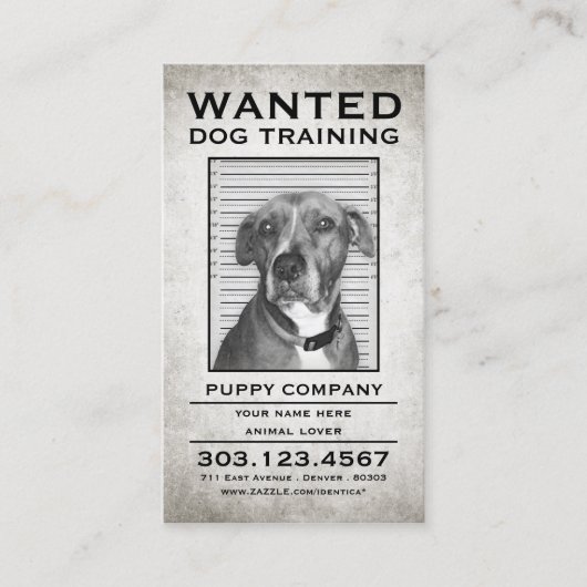 犬のトレーニングはポスター切手カードを欲しがっていた ロイヤリティカード (正面)