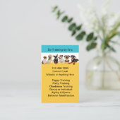 犬のトレーニングクラスとサービス 名刺 (スタンド正面)