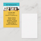 犬のトレーニングクラスとサービス 名刺 (正面/裏面)