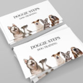 犬のトレーニング水の色ペットサービスウォーカーウォーカー 名刺