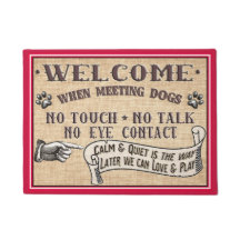 犬のドア・マット- Touch無し話無し