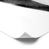 犬のドイツの羊飼いペット動物の写真白黒 ポスター (角)