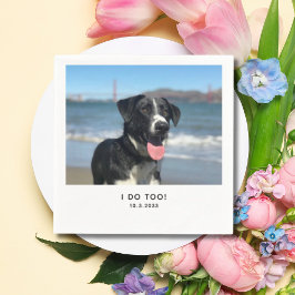 犬のナプキカスタムンス私も結婚行う スタンダードカクテルナプキン