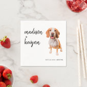 犬のナプキ結婚ンス スタンダードカクテルナプキン (インサイチュ)