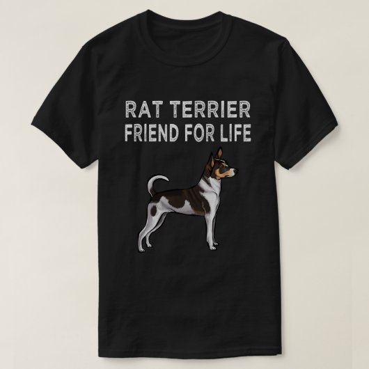 犬のネズミのテリアの友人の人生の犬の友情 Tシャツ (デザイン正面)