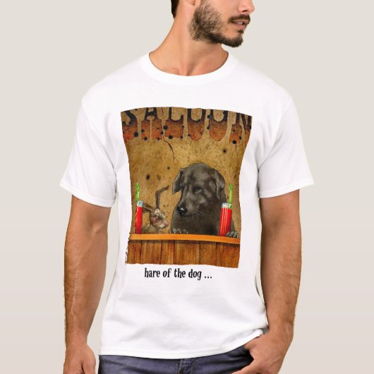 犬のノウサギ Tシャツ (正面)