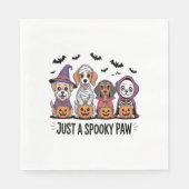 犬のハロウィンは手不気味だけで スタンダードランチョンナプキン (正面)