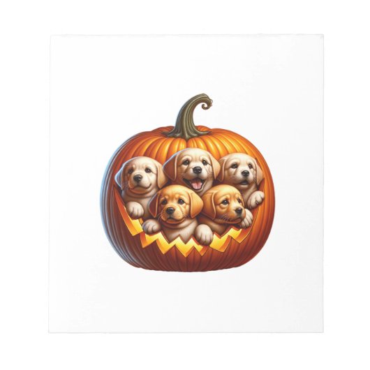 犬のハロウィン ノートパッド (正面)