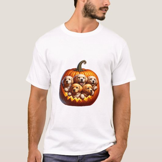 犬のハロウィン Tシャツ (正面)
