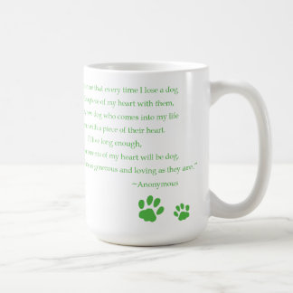 犬のハートの引用文のマグ コーヒーマグカップ