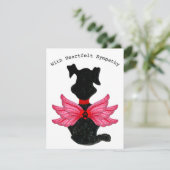 犬のハートフェルト悔やみや弔慰フラットカードの紛失 (スタンド正面)