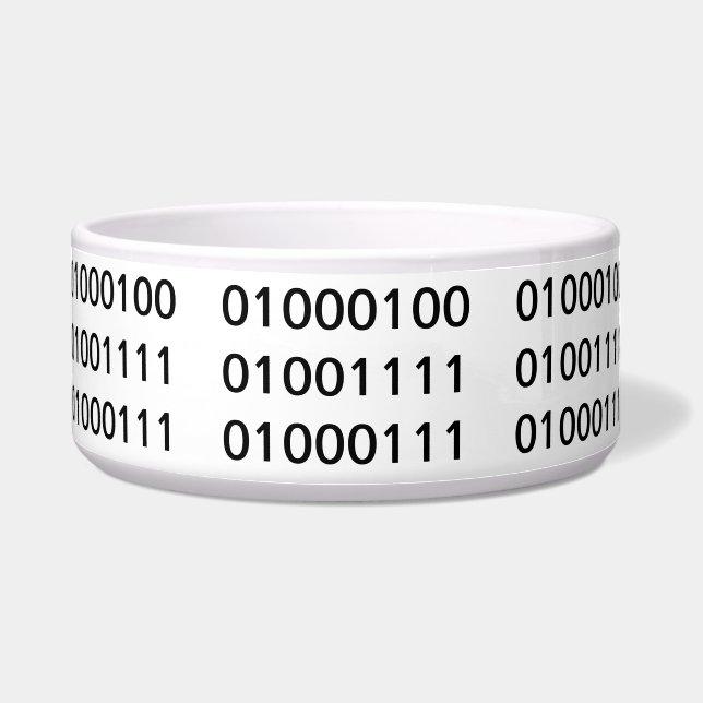 犬のバイナリ ボウル (正面)