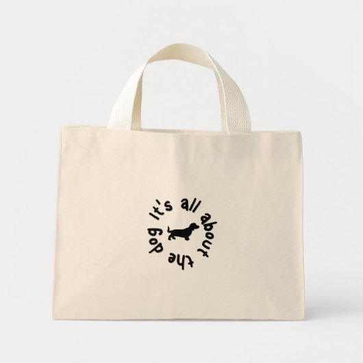 犬のバッグ ミニトートバッグ (正面)