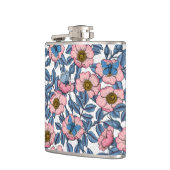 犬のバラと蝶 フラスク (左)