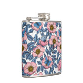 犬のバラと蝶 フラスク (右)