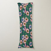 犬のバラと蝶 ボディピロー (正面縦)