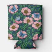 犬のバラと蝶 缶クーラー (裏面)