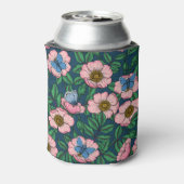 犬のバラと蝶 缶クーラー (缶裏面)