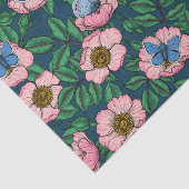 犬のバラと蝶 薄葉紙 (詳細)