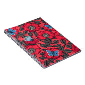 犬のバラと赤と青の蝶 ノートブック (右側)