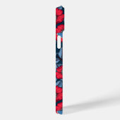 犬のバラと青と赤の蝶 Case-Mate iPhoneケース (裏面 / 右)