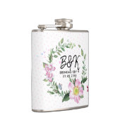 犬のバラウォーターカラーリース フラスク (右)