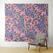 犬のバラパターン タペストリー (インサイチュ(横))