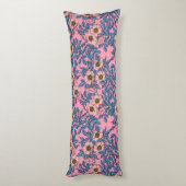 犬のバラパターン ボディピロー (裏面 (縦))