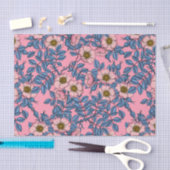 犬のバラパターン 薄葉紙 (クラフト)