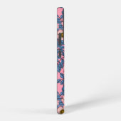 犬のバラパターン SAMSUNG GALAXYケース (右側面)