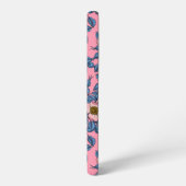 犬のバラパターン SAMSUNG GALAXYケース (左側面)