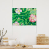 犬のバラ（ローザカニナ） ポスター (キッチン)