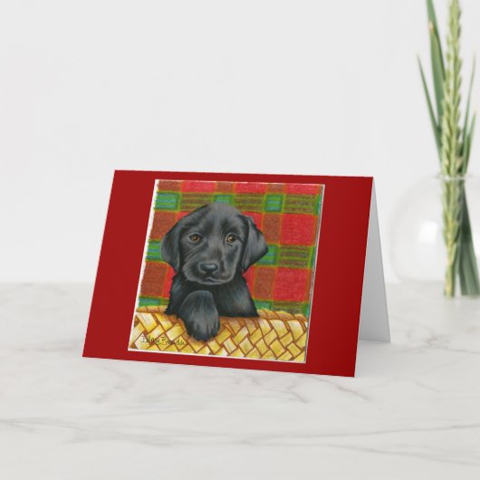 犬のバレンタインカード シーズンカード (正面)