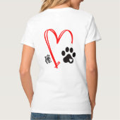 犬のバレンタイン – フリーキスは絶対に含む | Tシャツ (裏面)