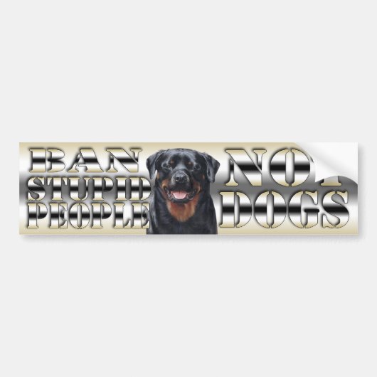 犬のバンパーステッカー バンパーステッカー (正面)