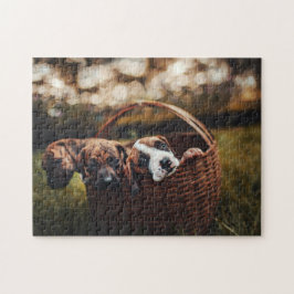 犬のパズル動物の写真かわいい悲しい子犬の子犬の写真 ジグソーパズル