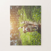 犬のパズル動物の写真かわいい悲しい子犬の子犬の写真 ジグソーパズル (縦)
