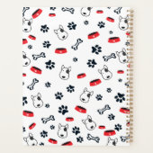 犬のパターン年と名前（白） プランナー手帳 (裏面)