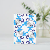 犬のパターン ポストカード (スタンド正面)