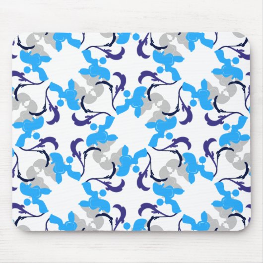 犬のパターン マウスパッド (正面)