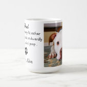 犬のパパおもしろい父の日 – 誕生日犬のパパ コーヒーマグカップ (中央)