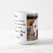 犬のパパおもしろい父の日 – Pet Photo Dog Mous コーヒーマグカップ (中央)
