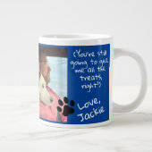 犬のパパすべてのトリート写真 ジャンボコーヒーマグカップ (右)