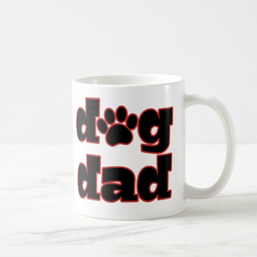 犬のパパのおもしろいなコーヒー・マグ コーヒーマグカップ (右)