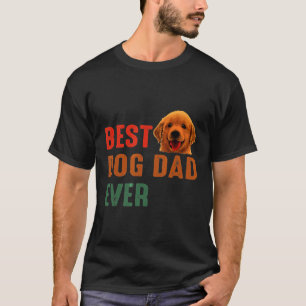 犬のパパエバーゴールデンレトリバーパピー Tシャツ