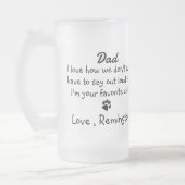 犬のパパカスタムのおもしろい写真 フロストグラスビールジョッキ (左)