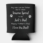 犬のパパカスタムペット写真父の日 缶クーラー (裏面)