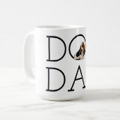 犬のパパバセットハウンド コーヒーマグカップ (正面左)