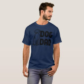 犬のパパファミリーレトロ Tシャツ (正面フル)